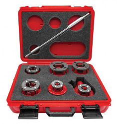 Кейс с 6 отверстиями для головок REED Кейс с 6 отверстиями для головок REED