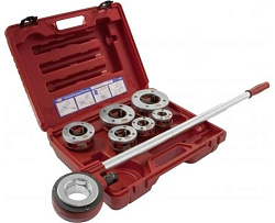 Комплект резьбонарезных головок с трещеткой REED DH84-4